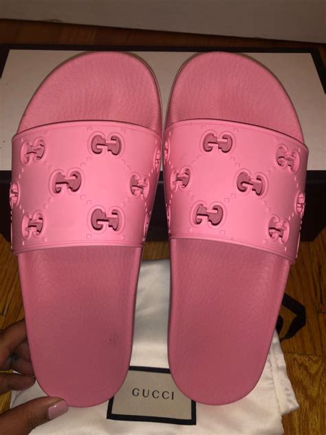 cheap authentic gucci slides|gucci fluffy slides.